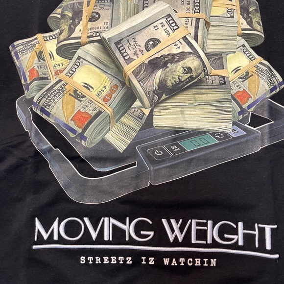 Money weight graphic tee Sz various - Picture 2 of 3